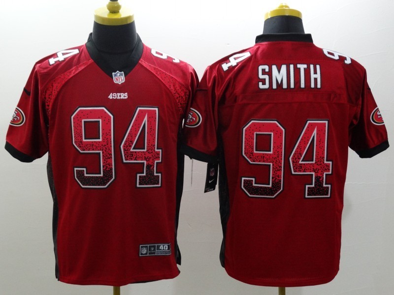 Men's San Francisco 49ers Justin Smith #94 Red Jersey